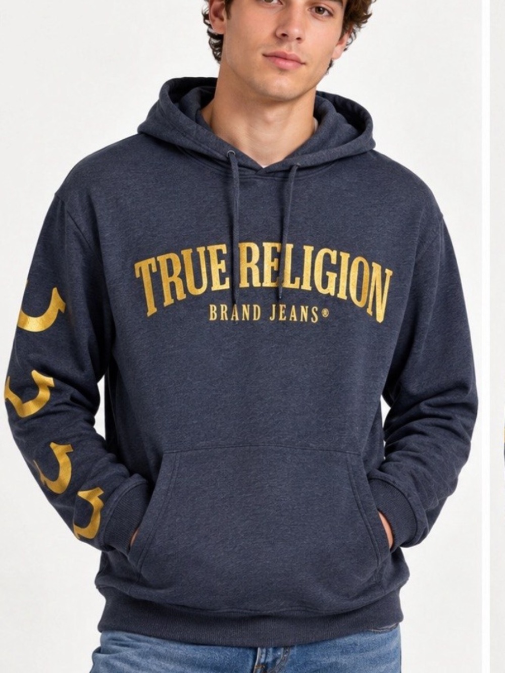 True Religion Big Logo Printed Hoodie